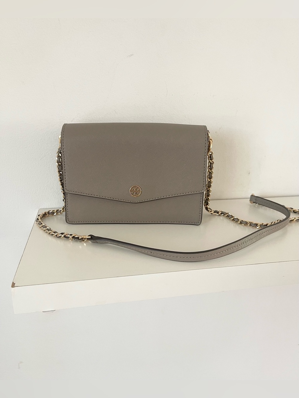 Tory Burch Gray Crossbody Bag